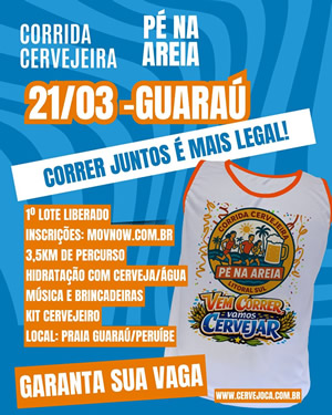 Corrida Cervejeira Pé na Areia